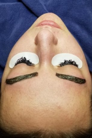 Tinting brows and lashes